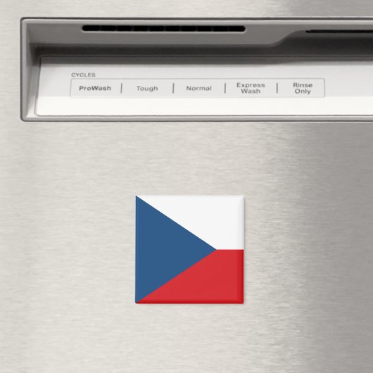 Magnet met vlag van Tsjechië (Insitu (Vaatwasser))