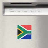 Magnet met vlag van Zuid-Afrika (Insitu (Vaatwasser))