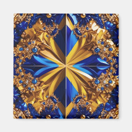 Magnet met Zweden Kleuren Design