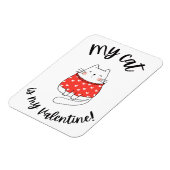 Magnet - Mijn kat is mijn valentijn Magneet (Linkerzijde)