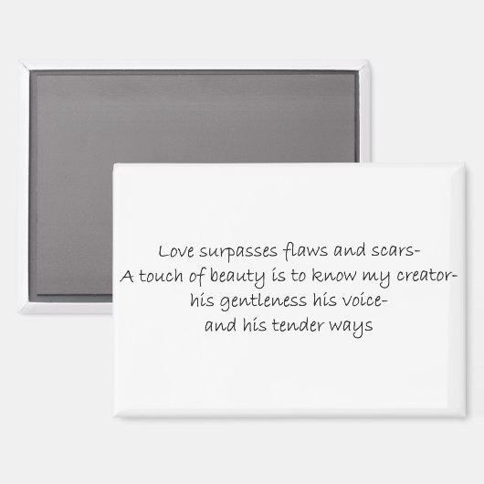 Magnet mijn Schepper" (Voorkant / Achterkant)