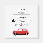 Magnet Mini Cooper Rot Mini-dingen (Voorkant)