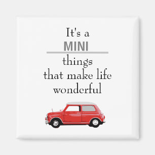 Magnet Mini Cooper Rot Mini-dingen