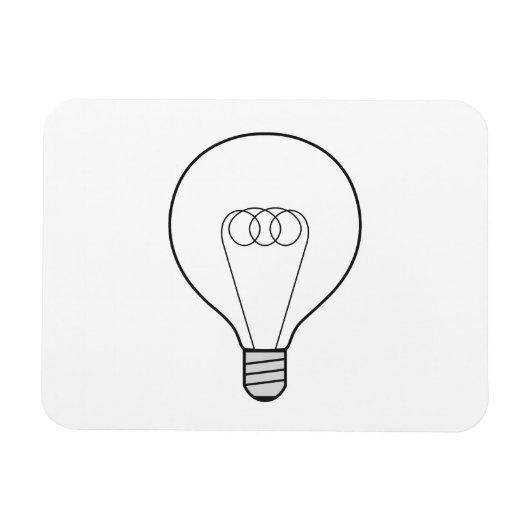 Magnet mit Glühbirne Magneet (Horizontaal)