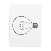 Magnet mit Glühbirne Magneet (Verticaal)