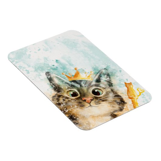 Magnet mit Katze samt Zepter und Krone Magneet (Rechterzijde)
