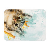 Magnet mit Katze samt Zepter und Krone Magneet (Horizontaal)