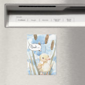 Magnet mit kleine Ente im Schilf 2 (Insitu (Vaatwasser))