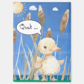 Magnet mit kleiner Ente im Schilf am See (Voorkant)