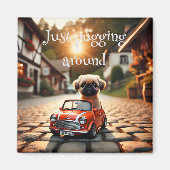 Magnet mit Mops und Mini Morris  (Voorkant)