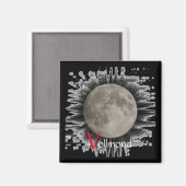 Magnet mit Vollmond (Voorkant / Achterkant)