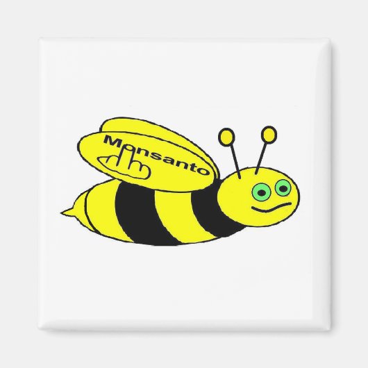 Magnet Monsanto Bee Flip (Voorkant)