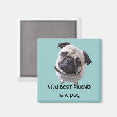 Magnet "Mops" (Voorkant / Achterkant)