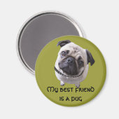 Magnet "Mops" (Voorkant / Achterkant)