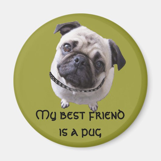 Magnet "Mops" (Voorkant)