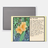 magnet " My Friend" (Voorkant / Achterkant)