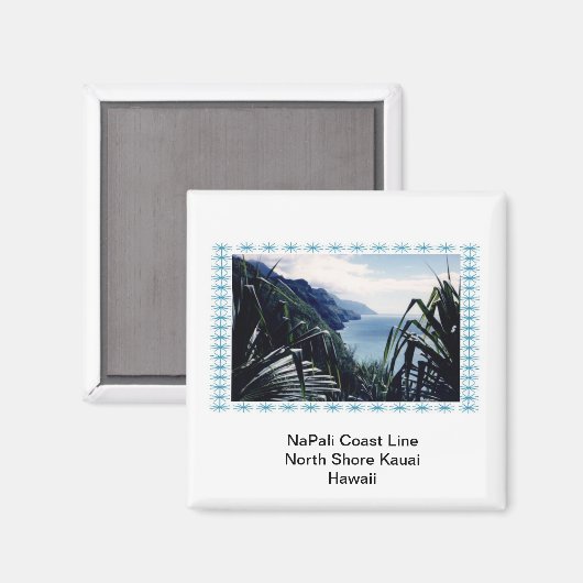 Magnet-NaPali Coast Line, Kauai, Hawaï Magneet (Voorkant / Achterkant)