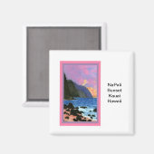 Magnet-NaPali Sunset, Kauai, Hawaii Magneet (Voorkant / Achterkant)