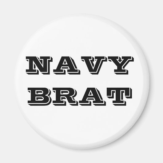 Magnet Navy Brat (Voorkant)