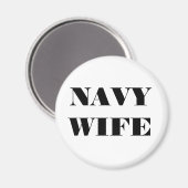Magnet Navy Wife (Voorkant / Achterkant)