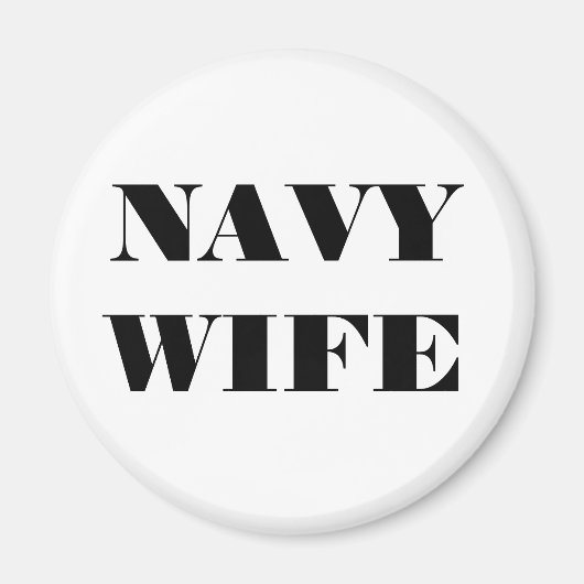 Magnet Navy Wife (Voorkant)