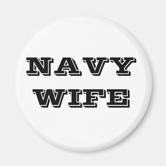 Magnet Navy Wife (Voorkant)