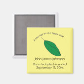 Magnet - Nieuw leder op de familieboom (Voorkant / Achterkant)