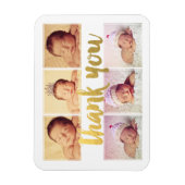 MAGNET Nieuwe Baby Geboorte Aankondiging Dank u Magneet (Verticaal)