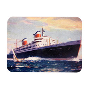 Magnet - Ocean Liners - SS Verenigde Staten Magneet