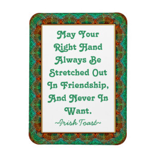 Magnet Old Irish Toast Faux-tatted lijst Magneet