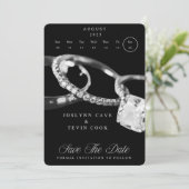 Magnet om de datum te reserveren - Markeer uw agen Save The Date (Staand voorkant)