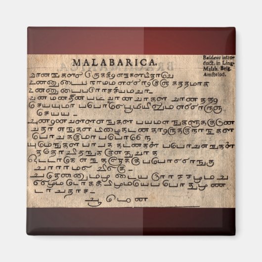 Magnet oude talen (Voorkant)