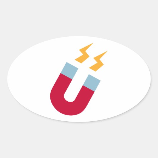 Magnet Ovale Sticker (Voorkant)