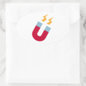 Magnet Ovale Sticker (Tas)