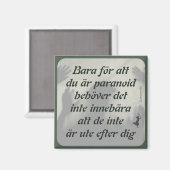 Magnet — Paranoid (Voorkant / Achterkant)