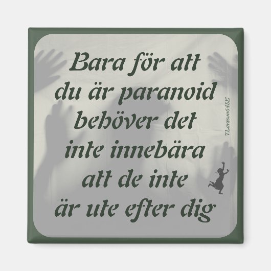 Magnet — Paranoid (Voorkant)