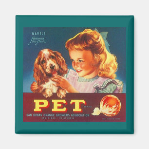 MAGNET ~ PET-SINAASAPPELS - ETIKET VOOR KOPER SPAN