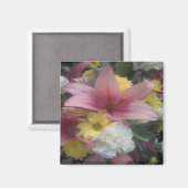 Magnet Pink Lily Beauty (Voorkant / Achterkant)