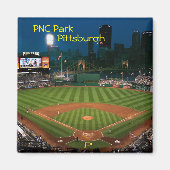 Magnet-PNC Park Pittsburgh 's nachts Magneet (Voorkant)