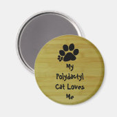 Magnet - Polydactylkat Love (Voorkant / Achterkant)