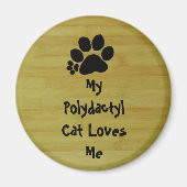 Magnet - Polydactylkat Love (Voorkant)
