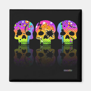 MAGNET - POP ART-SKULLS