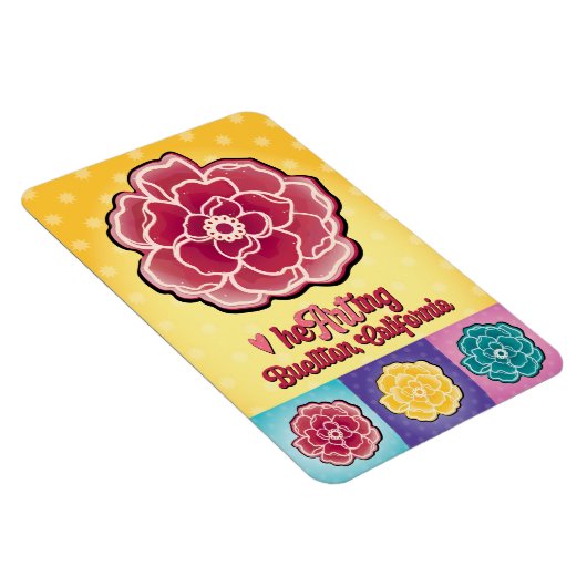 Magnet - Pop Rozen - Buellton.Art Magneet (Rechterzijde)