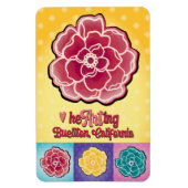 Magnet - Pop Rozen - Buellton.Art Magneet (Verticaal)