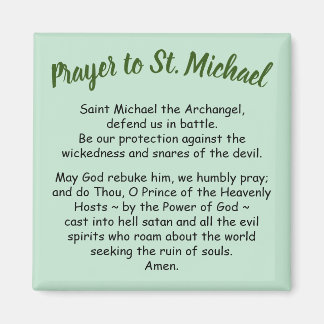 Magnet Prayer naar Saint Michael de Archangel Favo