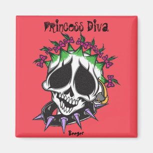 Magnet-Princess Diva Skull Magneet