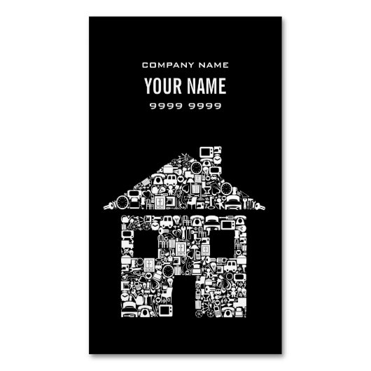 Magnet Professional House Vastgoed Promotie Magnetisch Visitekaartje (Voorkant Verticaal)