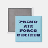Magnet Proud Air Force Retiree (Voorkant / Achterkant)