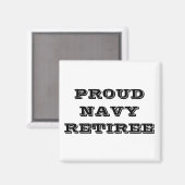 Magnet Proud Navy Retiree (Voorkant / Achterkant)