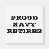 Magnet Proud Navy Retiree (Voorkant)